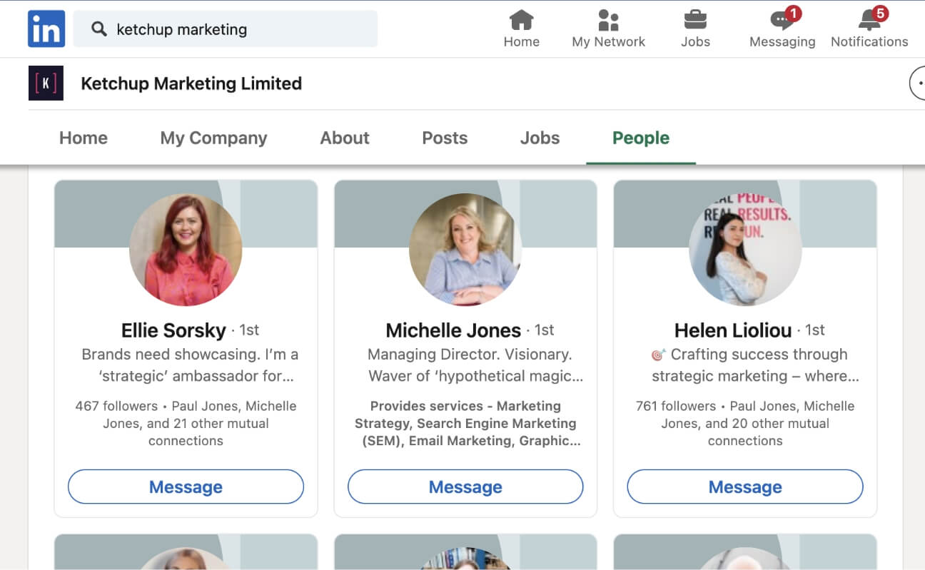 linkedin screenshot