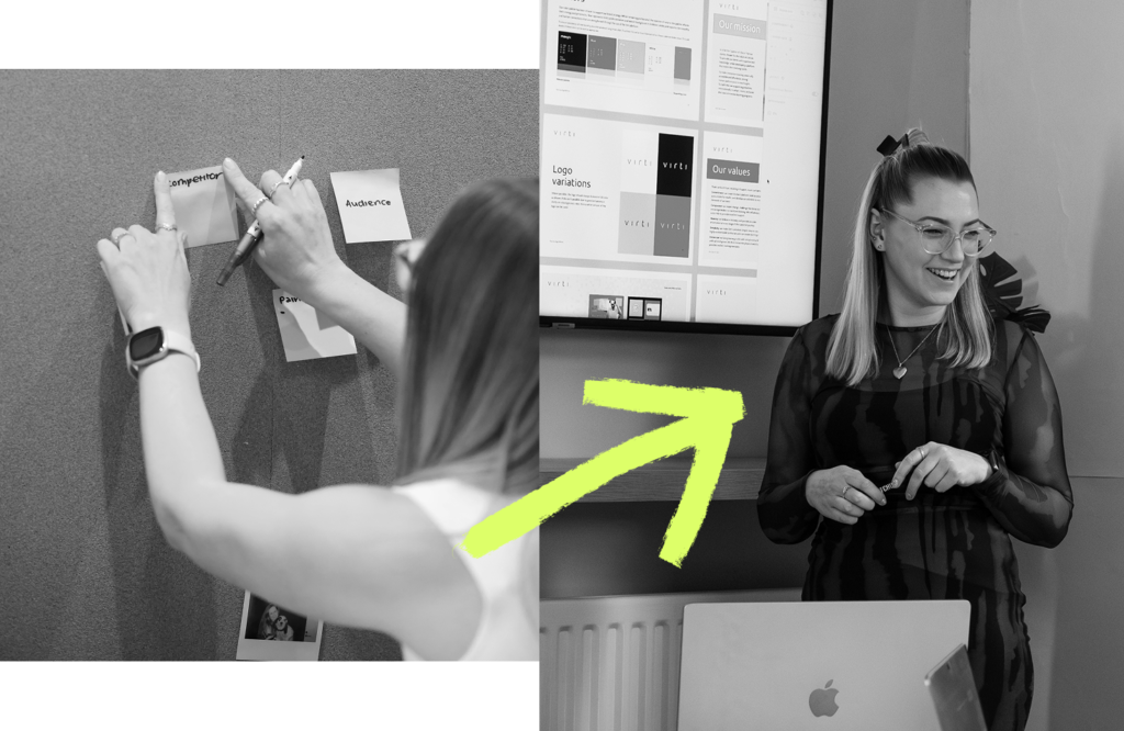 Brand strategy identity activation roadmap diagram